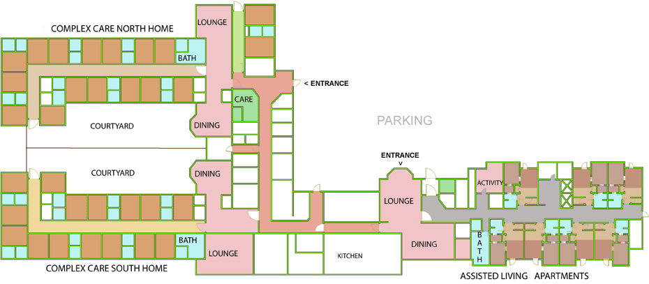 Ayre Manor Assisted Living and Complex Care Floorplan